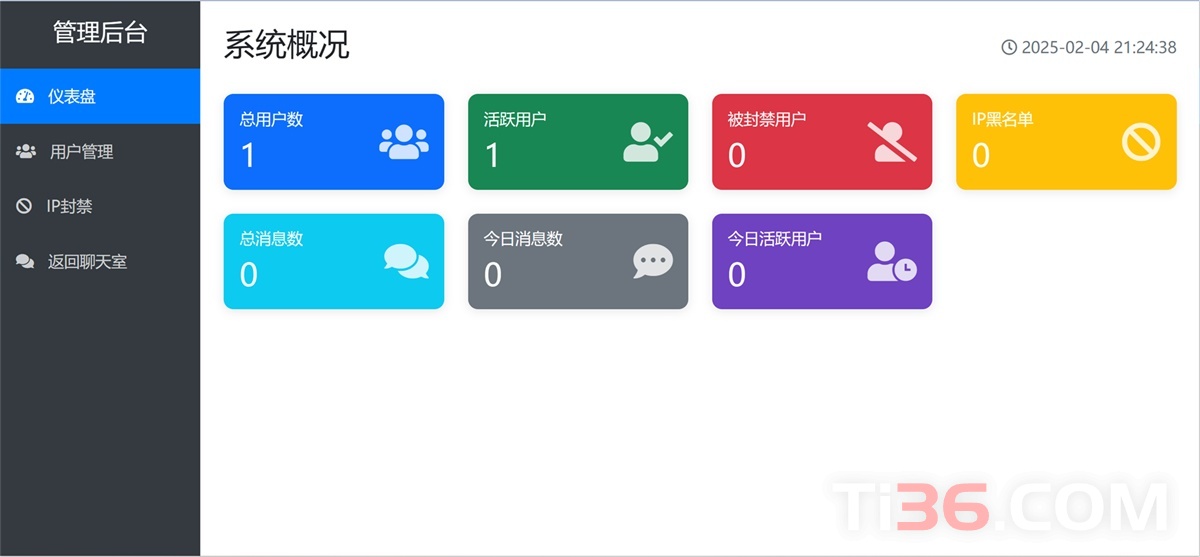 PHP在线聊天系统源码-ti034